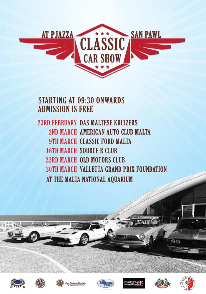 Car shows at the Malta National Aquarium